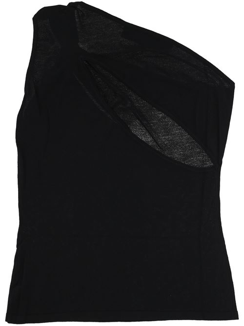 Top monospalla nero FEDERICA TOSI | 4335142029